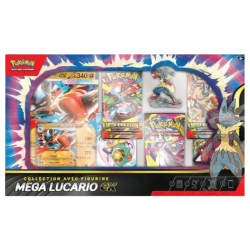 COFFRET COLLECTION FIGURINE MEGA LUCARIO EX - POKEMON (FR)