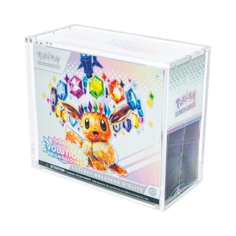Protection acrylique pour Elite Trainer Box (ETB), 99 % UV, Phoenix Shield