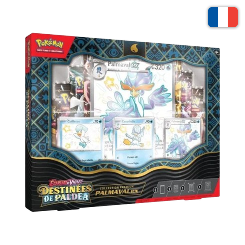 COFFRET COLLECTION PREMIUM PALMAVAL-EX — DESTINÉES DE PALDEA EV4.5 — POKÉMON (FR)