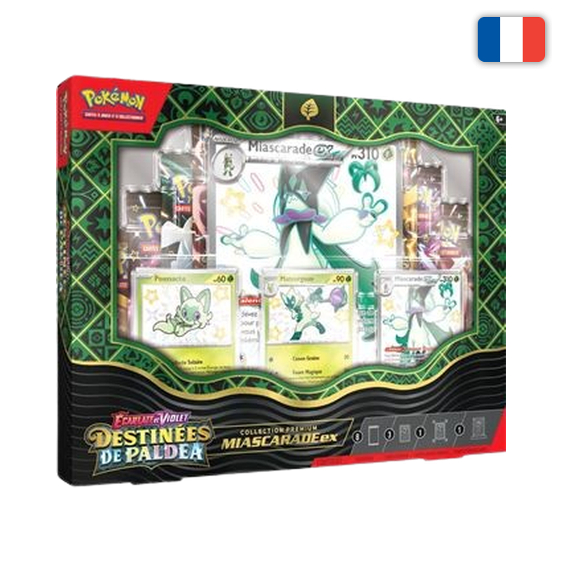 COFFRET COLLECTION PREMIUM MIASCARADE-EX — DESTINÉES DE PALDEA EV4.5 — POKÉMON (FR)