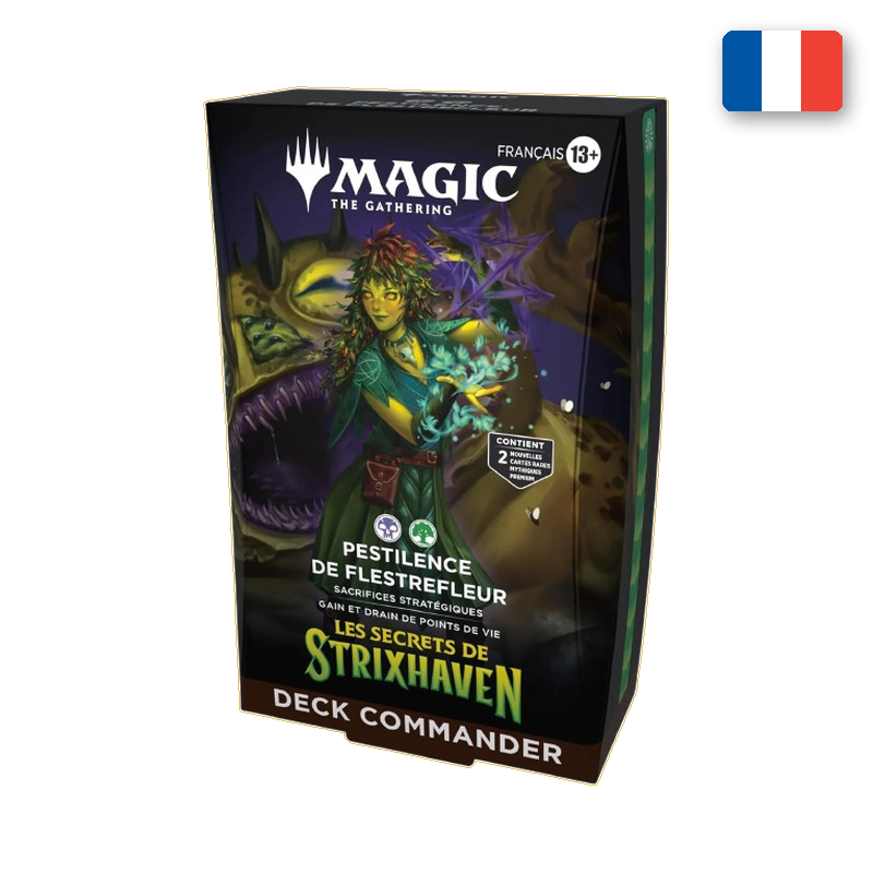 DECK COMMANDER PESTILENCE DE FLESTREFLEUR — LES SECRETS DE STRIXHAVEN — MAGIC THE GATHERING (FR)