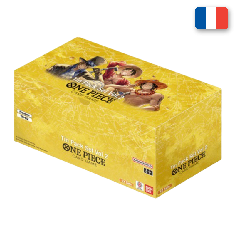 Display mini tins One Piece TS-02 Tin Pack Set Vol.2 en français