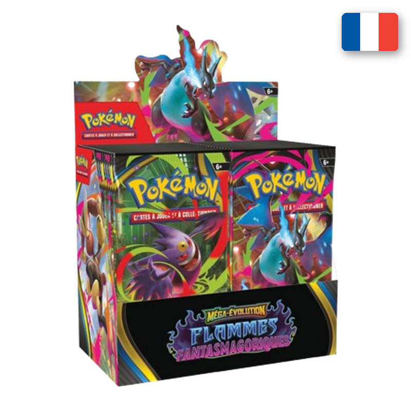 Display Méga-Évolution Flammes Fantasmagoriques ME02 Pokémon en français