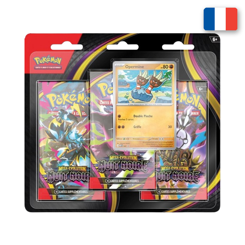 TRIPACK MÉGA-ÉVOLUTION NUIT NOIRE — ME05 — POKÉMON (FR)