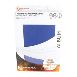 CLASSEUR ZIP DELUXE 9 POCHES 360 CARTES — PHOENIX SHIELD