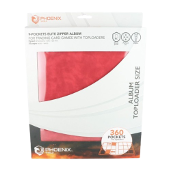 CLASSEUR TOPLOADERS ZIP ELITE 9 POCHES 360 CARTES — PHOENIX SHIELD