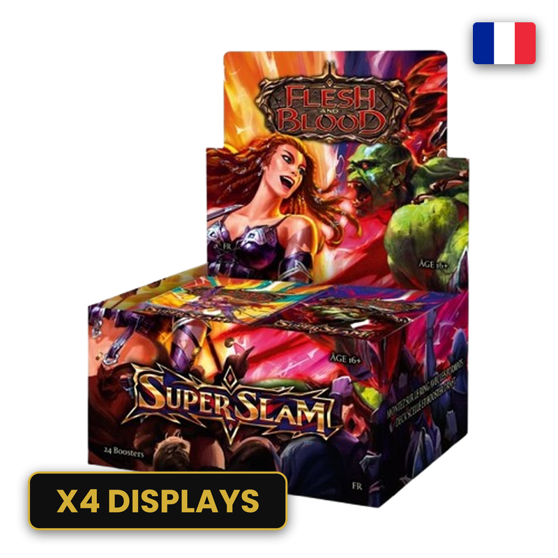 CASE 4 DISPLAYS SUPER SLAM 24 BOOSTERS — FLESH AND BLOOD (FR)