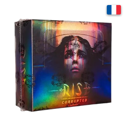Display de 24 boosters Rise TCG Corrupted en français, boîte holographique