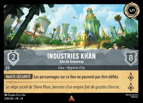 Industries Khan – Site de Greenway, carte Lieu Lorcana Hyperia City